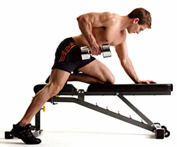 Dumbbell bent over Row упражнение